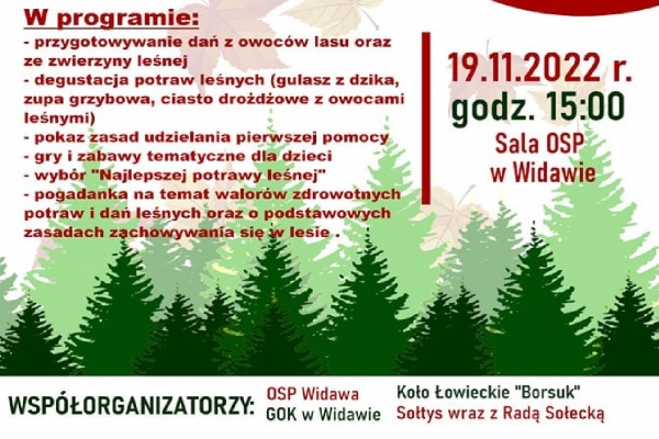 Zaproszenie Na Warsztaty Kulinarne Smaczne Dary Z Lasu Łaskonlinepl Codzienna Gazeta 1879